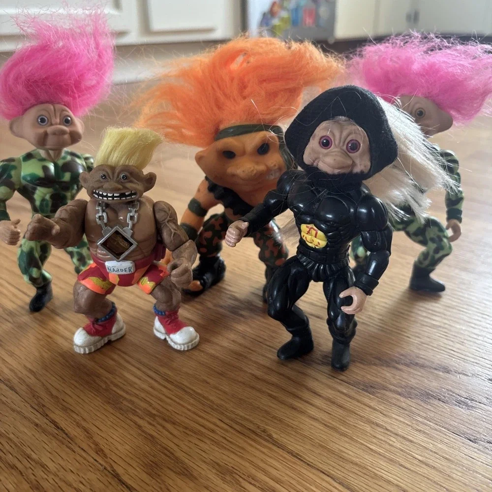 1992 Vintage Hasbro, TNT,  Battle Trolls Lot Of 5‎ Figures RARE